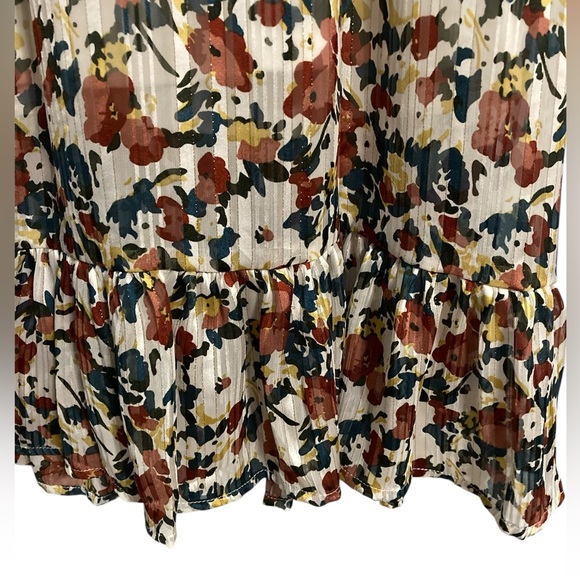 NY Collection petite empire waist floral flutter sleeve dress Size PL - Picture 4 of 6